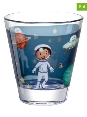 LEONARDO 6-delige set: glazen "Heelal" donkerblauw - 215 ml