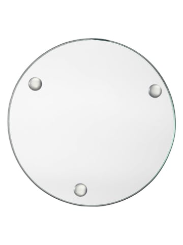 LEONARDO 7-delige set: onderzetters zilverkleurig - (H)5,3 x Ø 14 cm