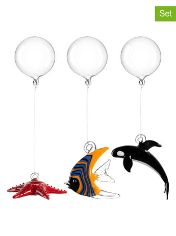 LEONARDO 3-delige set: vrijzwemmers "Zeester Orca Vis'' meerkleurig - (L)21 cm