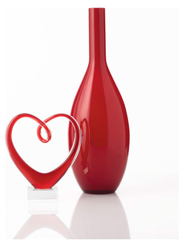 LEONARDO Dekofigur ''Heart'' in Rot - (B)21 x (H)24 cm