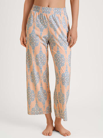 Calida Pyjama-Hose in Orange/ Hellblau