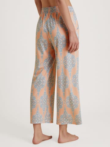 Calida Pyjama-Hose in Orange/ Hellblau