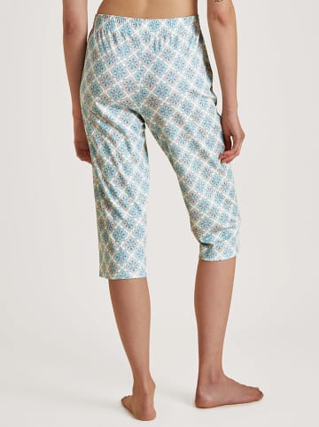 Calida Pyjama-Hose in Hellblau/ Weiß