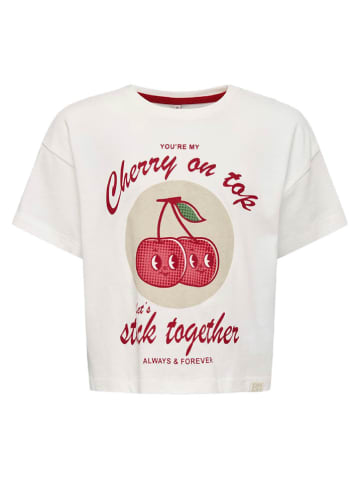 KIDS ONLY Shirt "Charlotte" wit/rood