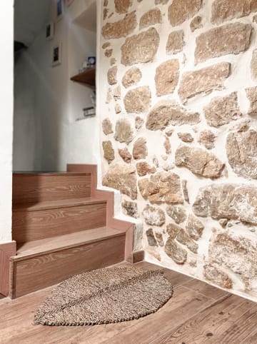 Madre Selva Fußmatte ''Leave'' in Braun - (L)80 x (B)53 cm