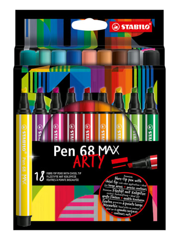 STABILO Premium-Filzstifte "STABILO Pen 68 MAX - ARTY" - 18 Stück