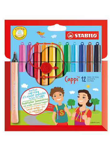 STABILO Filzstifte mit "STABILO Cappi" - 12 Stück