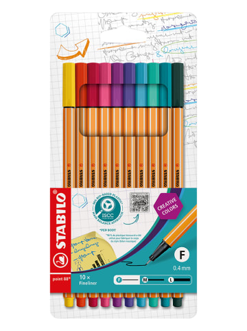 STABILO Fineliners "STABILO point 88" - 10 stuks