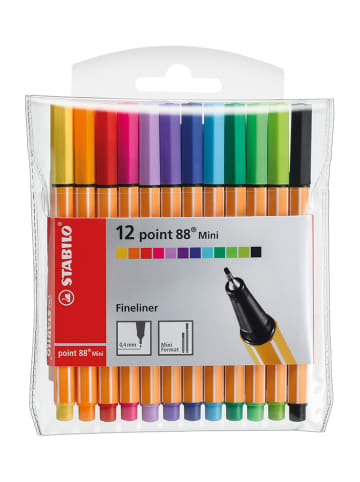 STABILO Fineliner "STABILO point 88 Mini" - 12 Stück