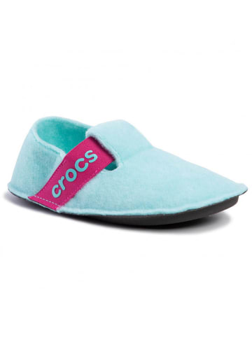 Crocs Hausschuhe in Türkis/ Pink