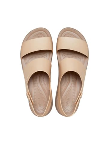 Crocs Sandały "Brooklyn" w kolorze beżowym