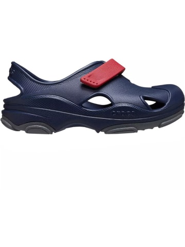 Crocs Slippersy "Terrain Fisherman" w kolorze granatowo-czerwonym