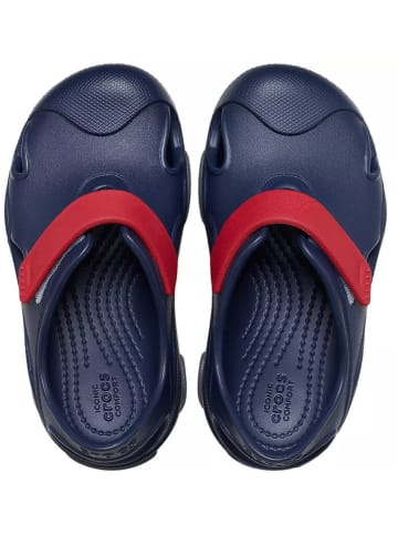 Crocs Slippersy "Terrain Fisherman" w kolorze granatowo-czerwonym