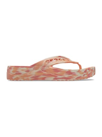 Crocs Zehentrenner "Marbled Flip" in Orange/ Rosa