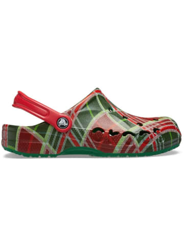 Crocs Chodaki "Baya Holiday" w kolorze zielono-czerwonym