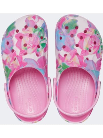 Crocs Chodaki "Baya" w kolorze jasnoróżowym ze wzorem