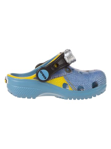 Crocs Pantoletten in Blau/ Gelb