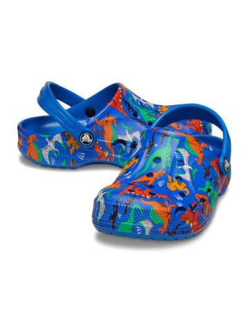 Crocs Chodaki "Baya" w kolorze niebieskim ze wzorem