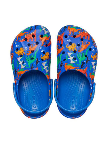 Crocs Chodaki "Baya" w kolorze niebieskim ze wzorem