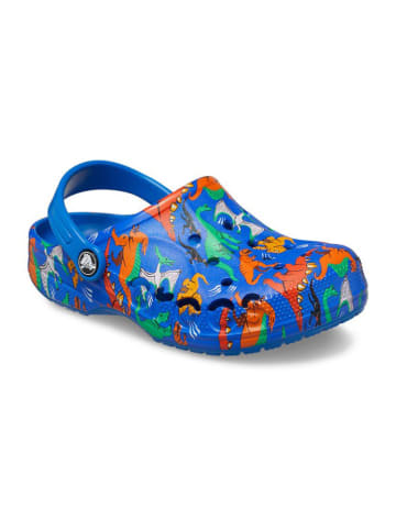 Crocs Chodaki "Baya" w kolorze niebieskim ze wzorem