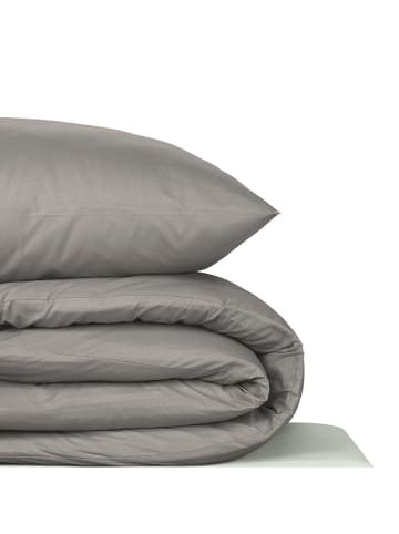 UNCOVER BY SCHIESSER Renforcé beddengoedset "Soho" lichtgrijs