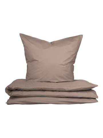 UNCOVER BY SCHIESSER Renforcé-Bettwäsche-Set "Soho" in Taupe