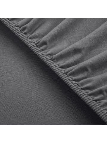 UNCOVER BY SCHIESSER Jersey-Spannbettlaken "New Jersey" in Dunkelgrau