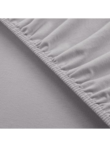 UNCOVER BY SCHIESSER Jersey-Spannbettlaken "New Jersey" in Hellgrau