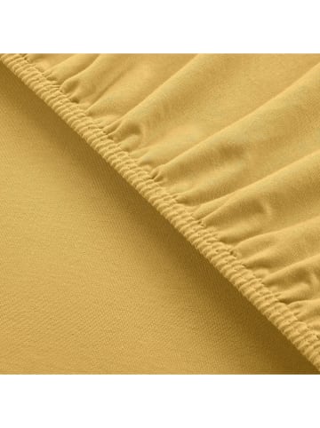 UNCOVER BY SCHIESSER Jersey-Spannbettlaken "New Jersey" in Senf