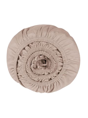 UNCOVER BY SCHIESSER Jersey-Spannbettlaken "New Jersey" in Taupe
