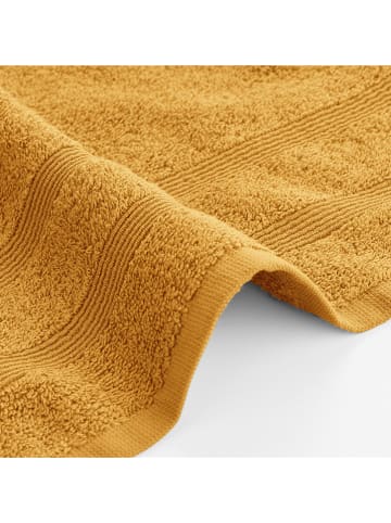 UNCOVER BY SCHIESSER 2er-Set: Duschtücher "Brooklyn" in Senf