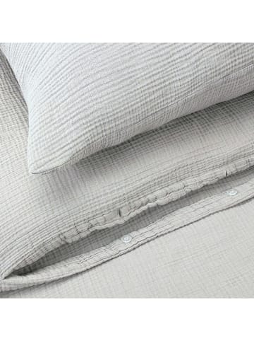 UNCOVER BY SCHIESSER Mousseline beddengoedset "Lennox" lichtgrijs