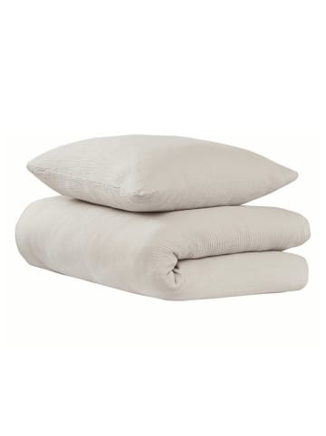 UNCOVER BY SCHIESSER Mousseline beddengoedset "Lennox" lichttaupe