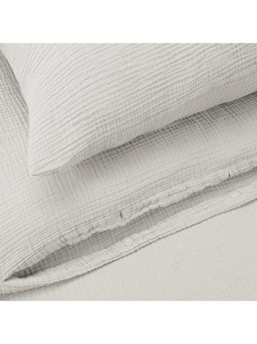 UNCOVER BY SCHIESSER Mousseline beddengoedset "Lennox" lichttaupe