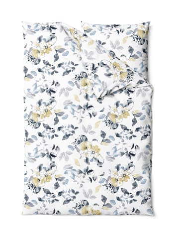 UNCOVER BY SCHIESSER Renforcé beddengoedset "Florina" wit/geel