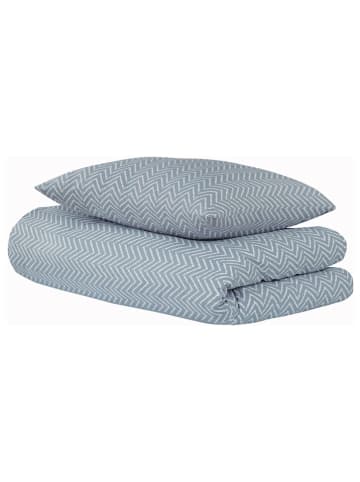 UNCOVER BY SCHIESSER Renforcé beddengoedset "Grebur" lichtblauw