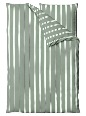 UNCOVER BY SCHIESSER Renforcé beddengoedset "Colorado" groen/wit