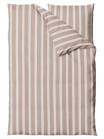 UNCOVER BY SCHIESSER Renforcé-Bettwäsche-Set "Colorado" in Taupe/ Weiß