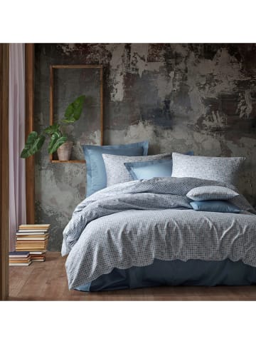 UNCOVER BY SCHIESSER Satin-Bettwäsche-Set "Punto" in Hellblau