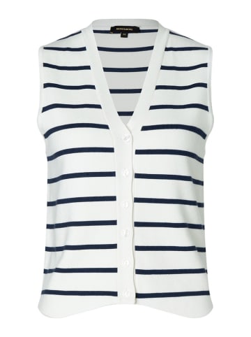 More & More Gilet wit/donkerblauw