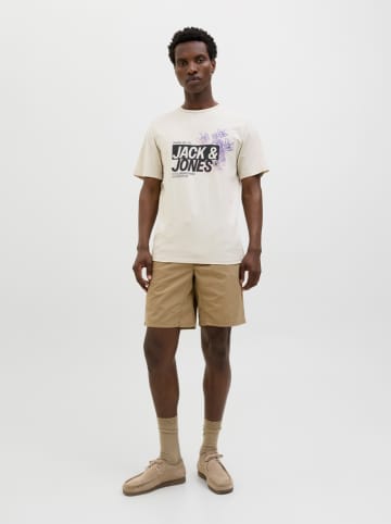 Jack & Jones Koszulka "Jaxon" w kolorze beżowym