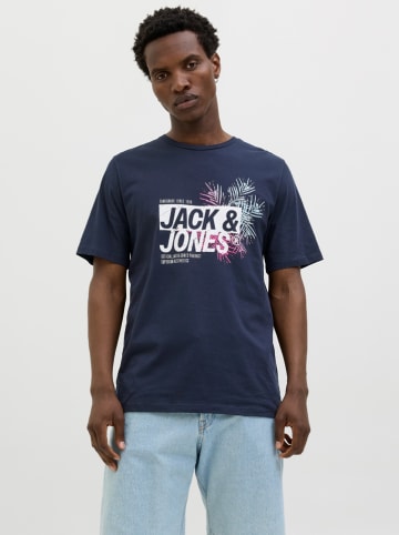 Jack & Jones Koszulka "Jaxon" w kolorze granatowym