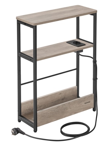 Songmics Beistelltisch in Hellbraun - (B)45 x (H)58 x (T)18 cm