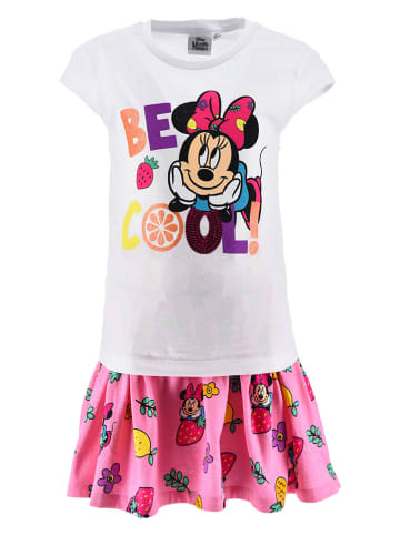 Disney Minnie Mouse 2-częściowy zestaw "Minnie" w kolorze biało-jasnoróżowym