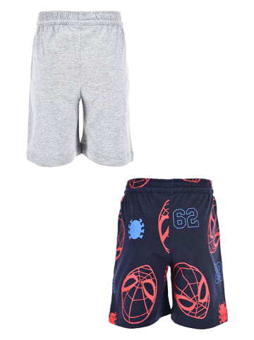Spiderman 2-delige set: sweatbermuda's "Spiderman" grijs/donkerblauw