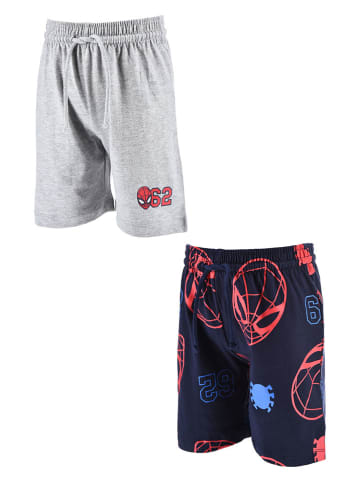 Spiderman 2-delige set: sweatbermuda's "Spiderman" grijs/donkerblauw