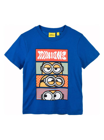 Minions Koszulka "Minionki" w kolorze niebieskim