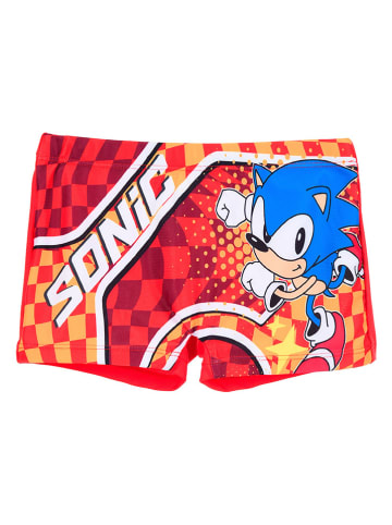 Sonic Szorty kąpielowe "Sonic Classic" w kolorze czerwonym