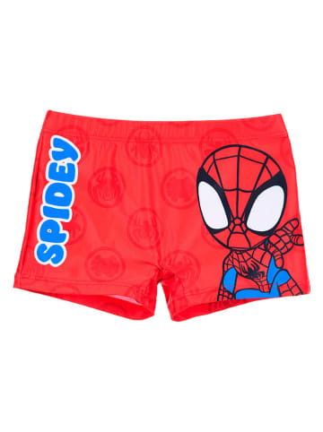 Spidey and his amazing friends Szorty kąpielowe "Spidey i super-kumple" w kolorze czerwonym