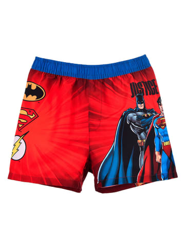 Justice League Szorty kąpielowe "Liga Sprawiedliwości" w kolorze czerwonym